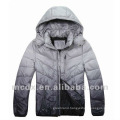 Casual long sleeve hood men down jacket warm winter